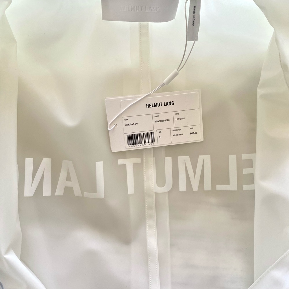 Translucent Helmut Lang Rain jacket NWT - image 6